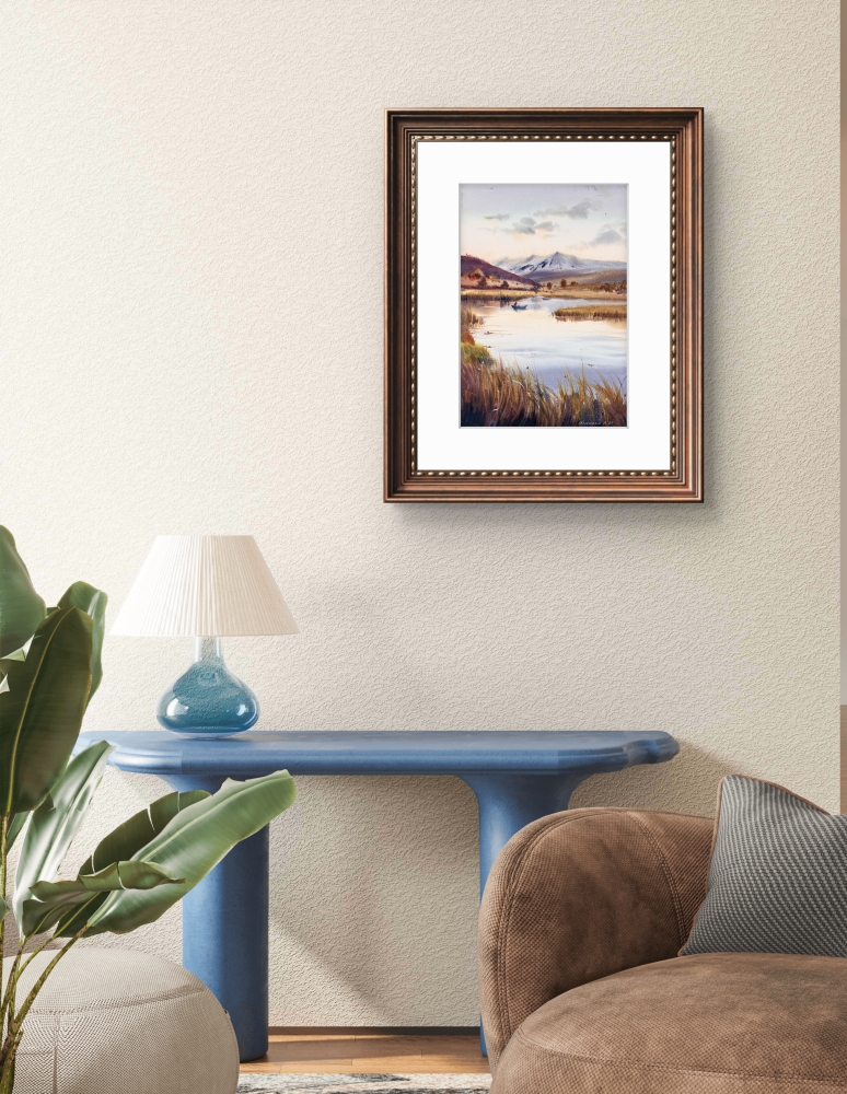 Reflections in a quiet lake