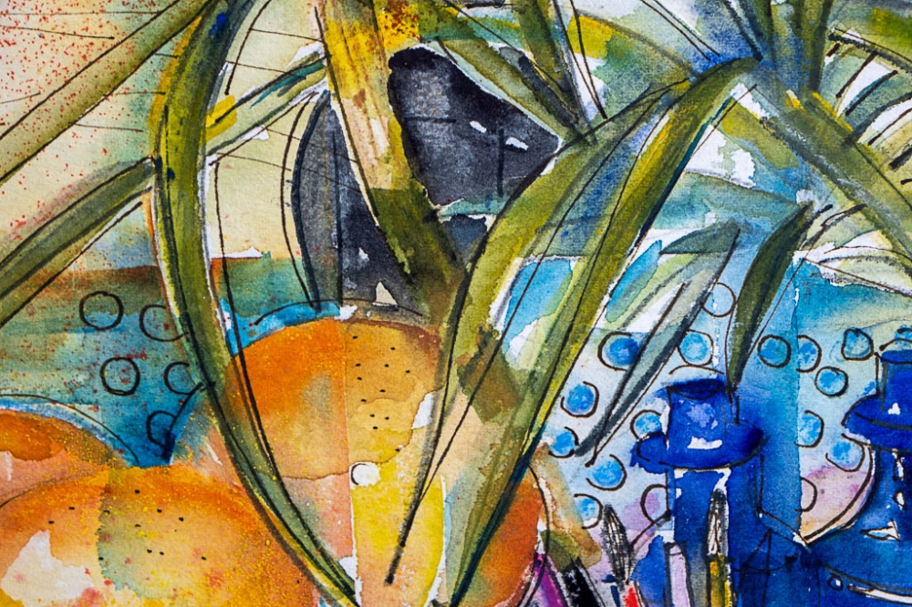 Still Life With Amaryllis and my Pencil Pot