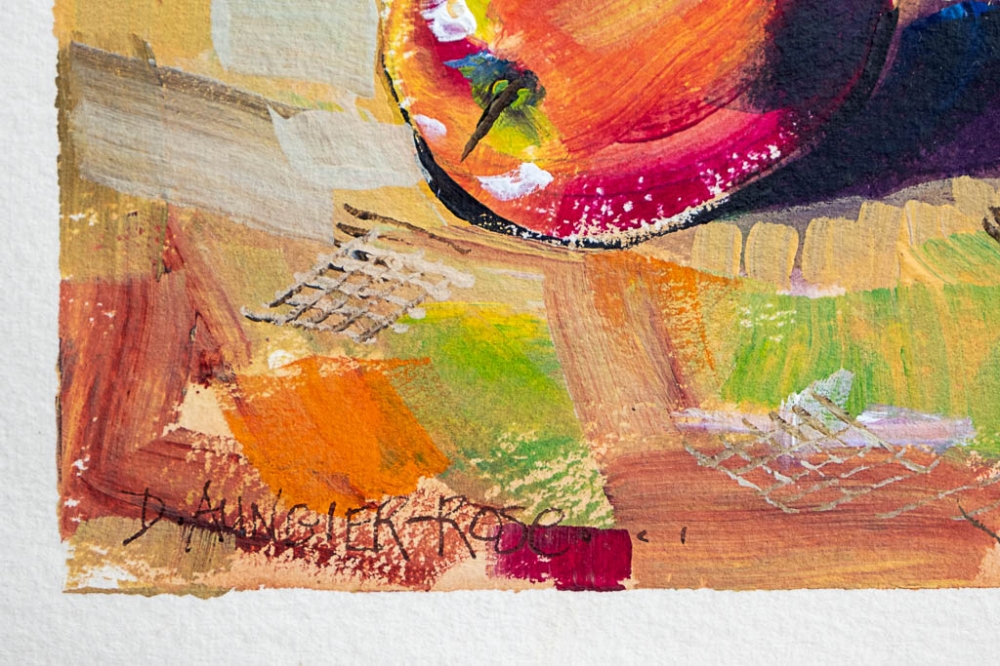 Still Life With Five Red Apples