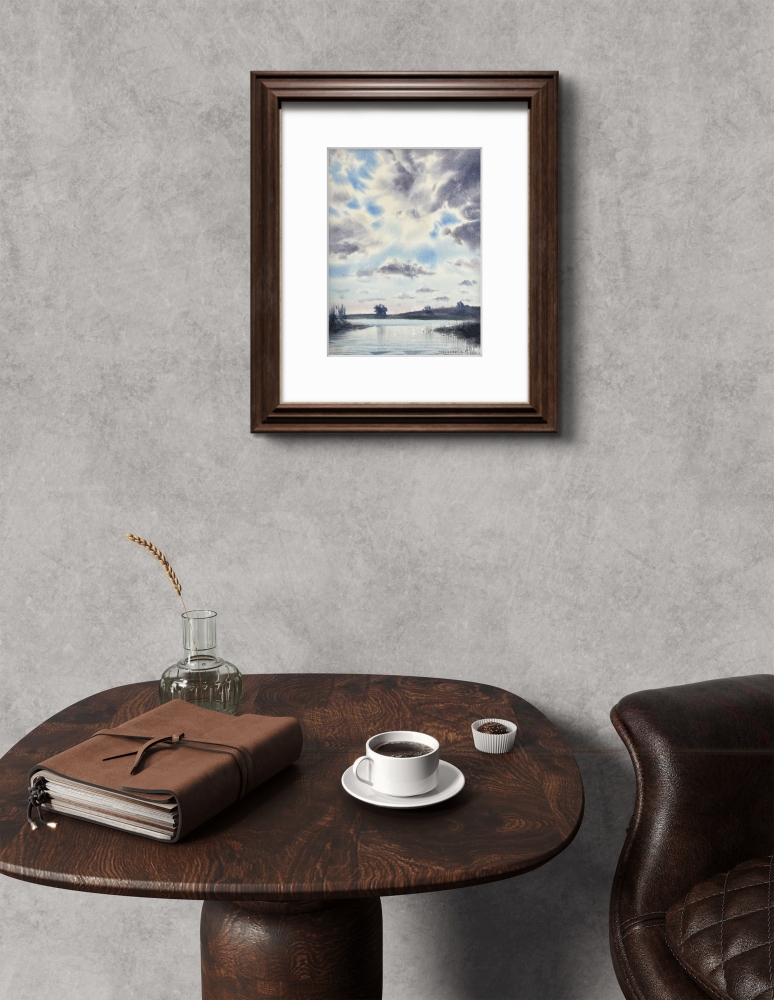 Clouds over the river #6