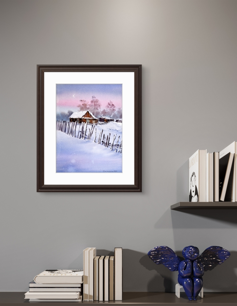 Winter morning. Village #3