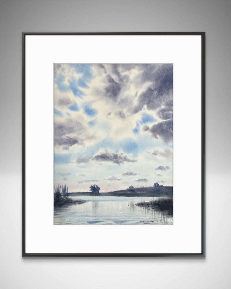 Clouds over the river #6