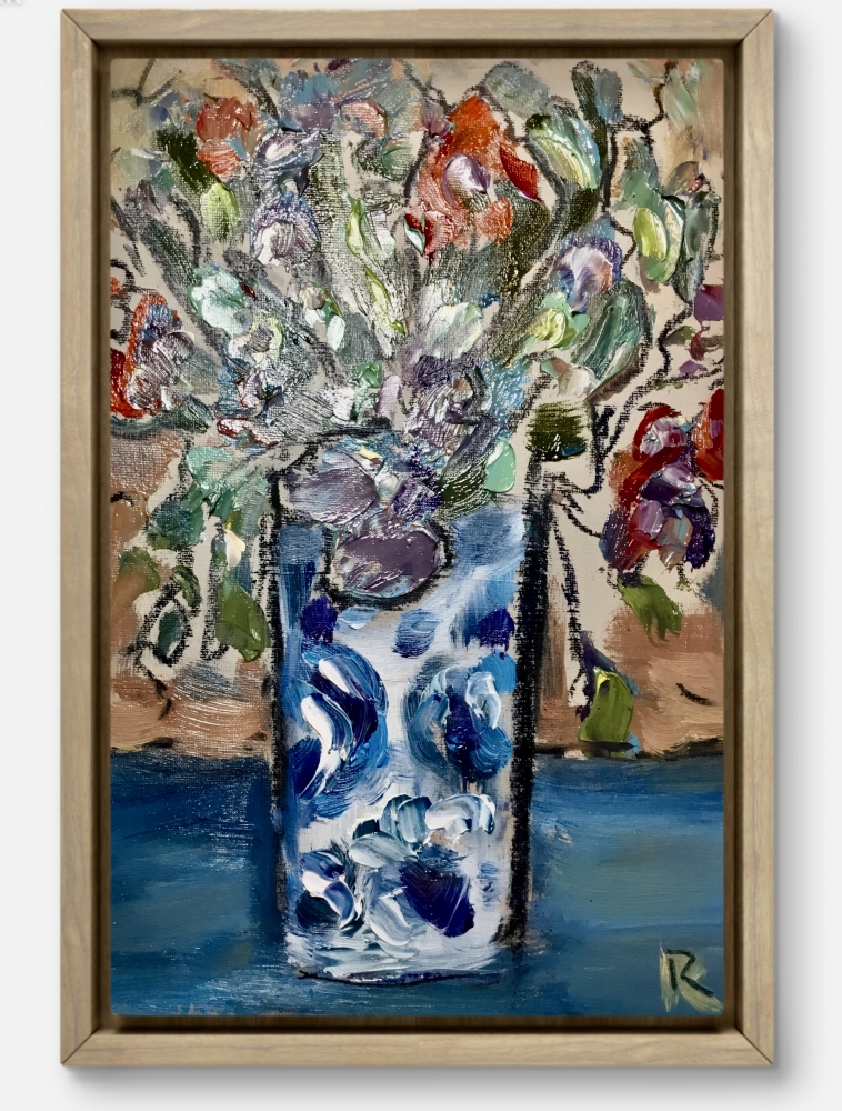 Garden Echoes – Diptych Original oil paintings