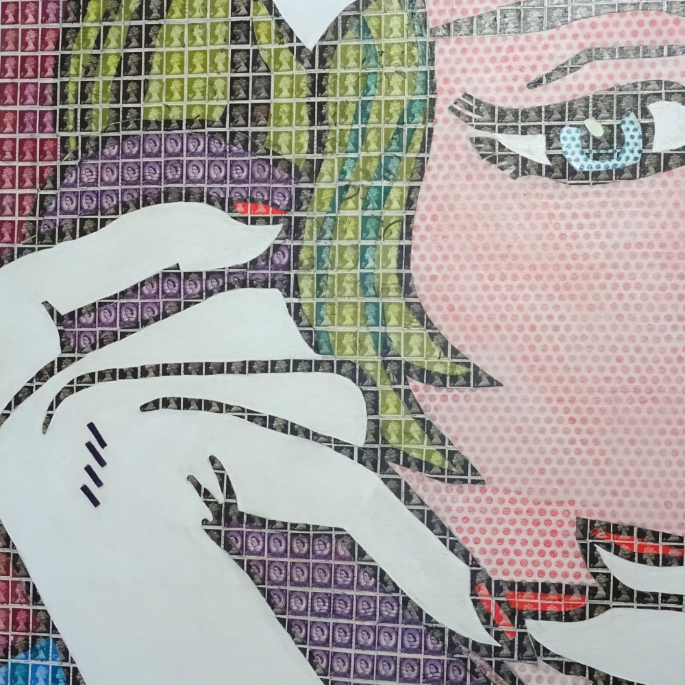 Girl on the (Purple Queen) phone