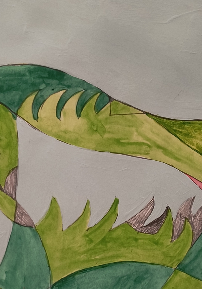 Landscape with Cubist Sky