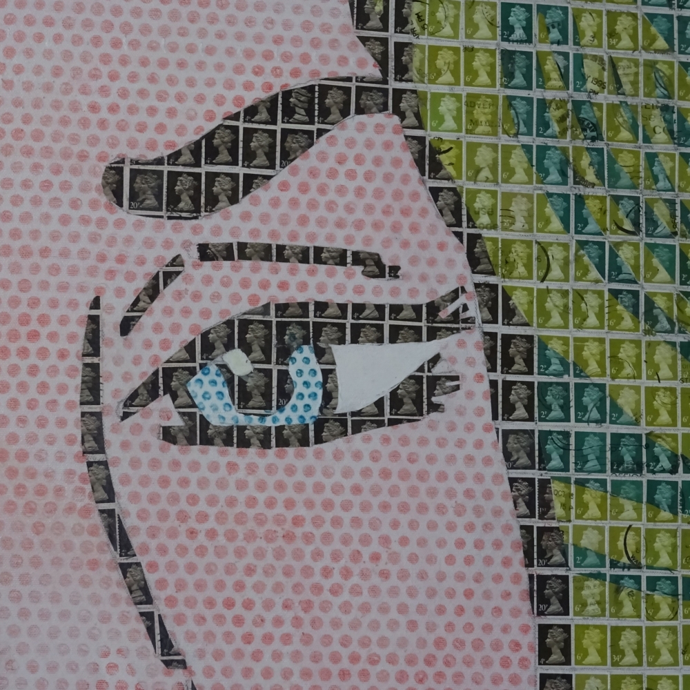 Girl on the (Purple Queen) phone