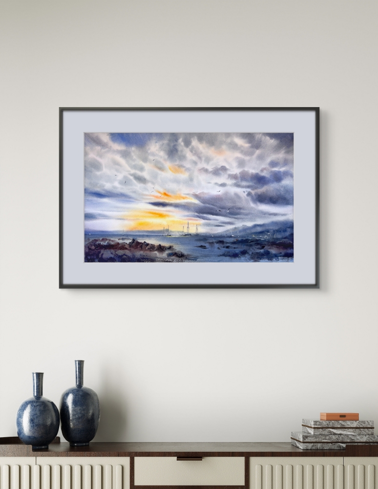 Sunset on the sea #12