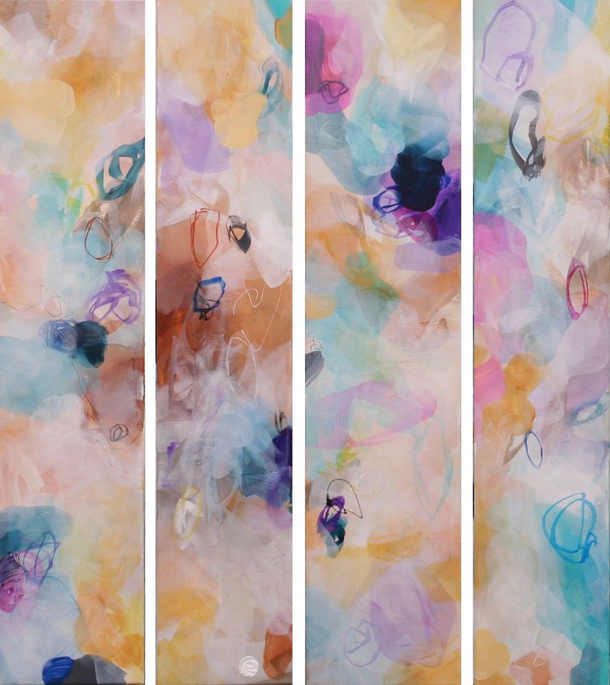 XL Flowers in the wind  80 X 100 CM