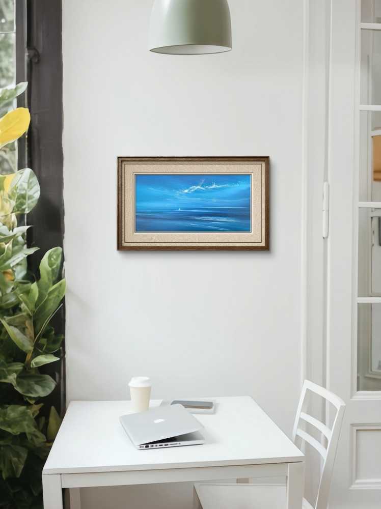 Blue Sails on the Sea