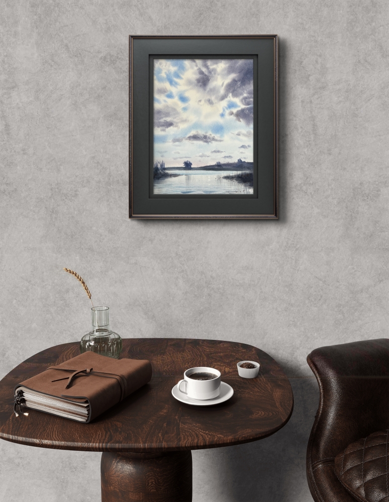 Clouds over the river #6