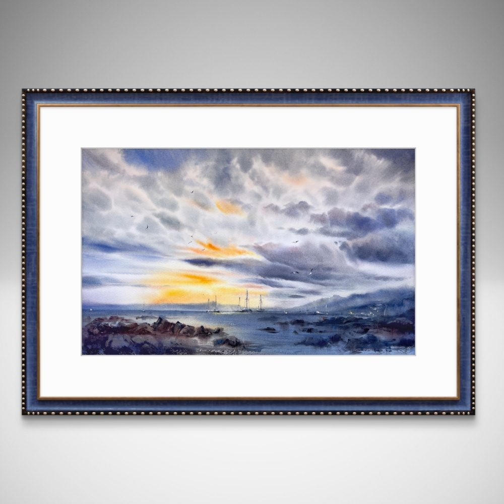 Sunset on the sea #12