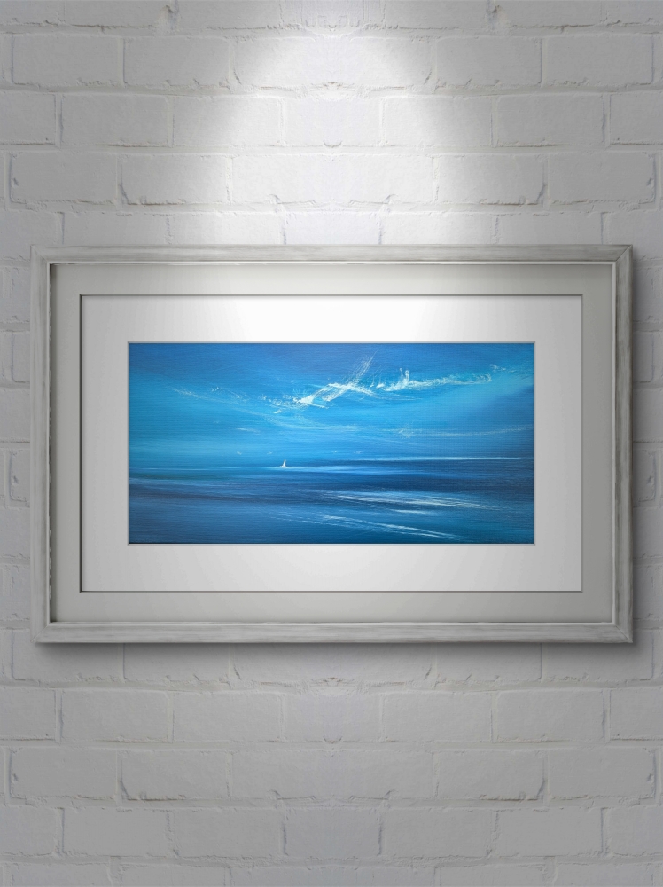 Blue Sails on the Sea