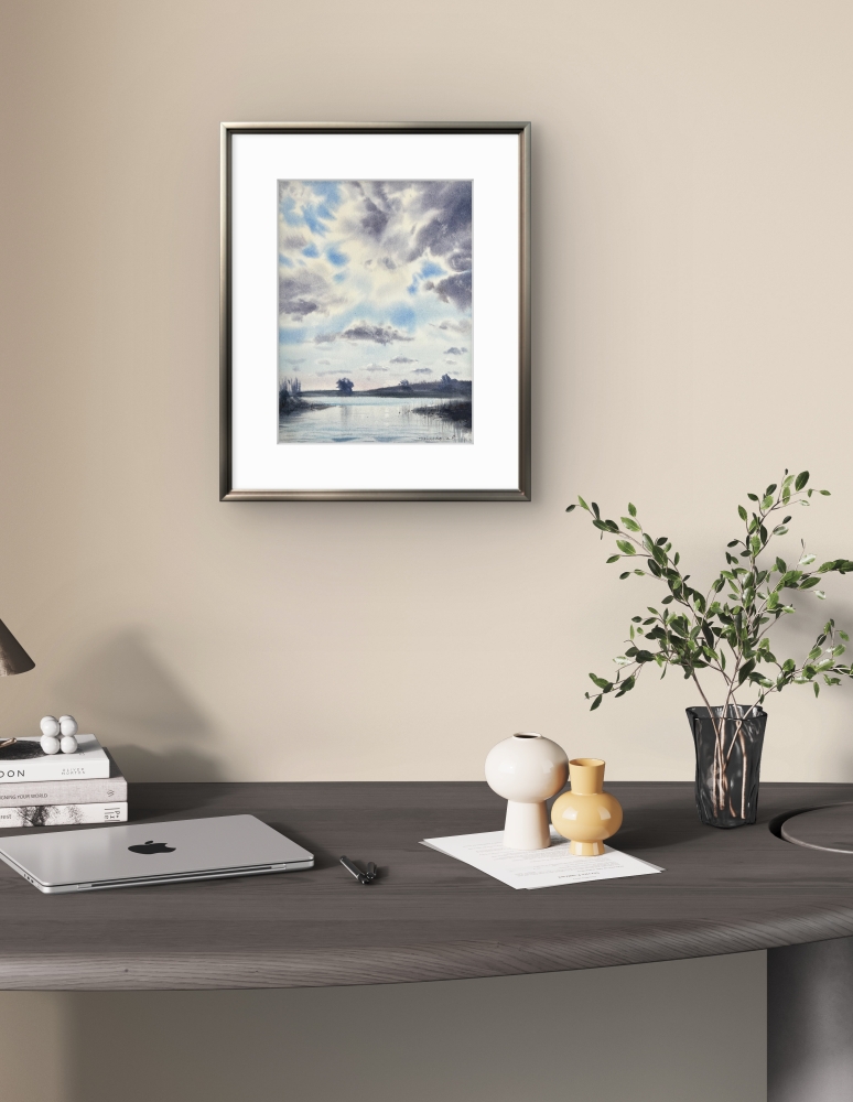 Clouds over the river #6