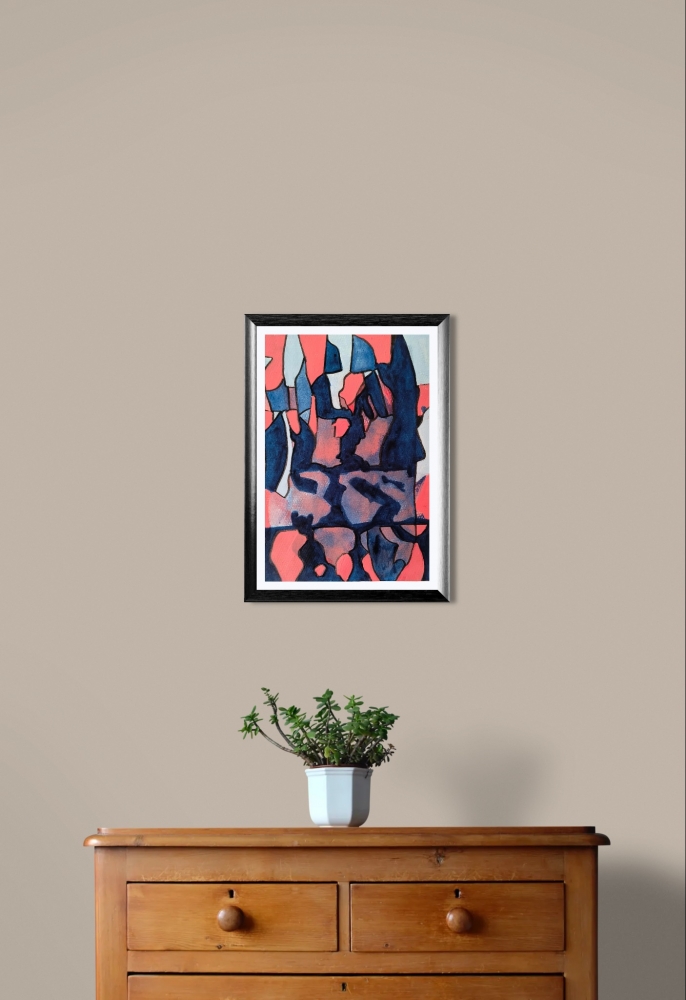 Design in Pink and Blue.