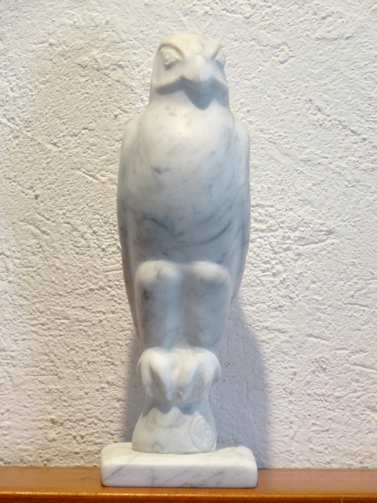 Carrara Marble Wild Animal - Falcon