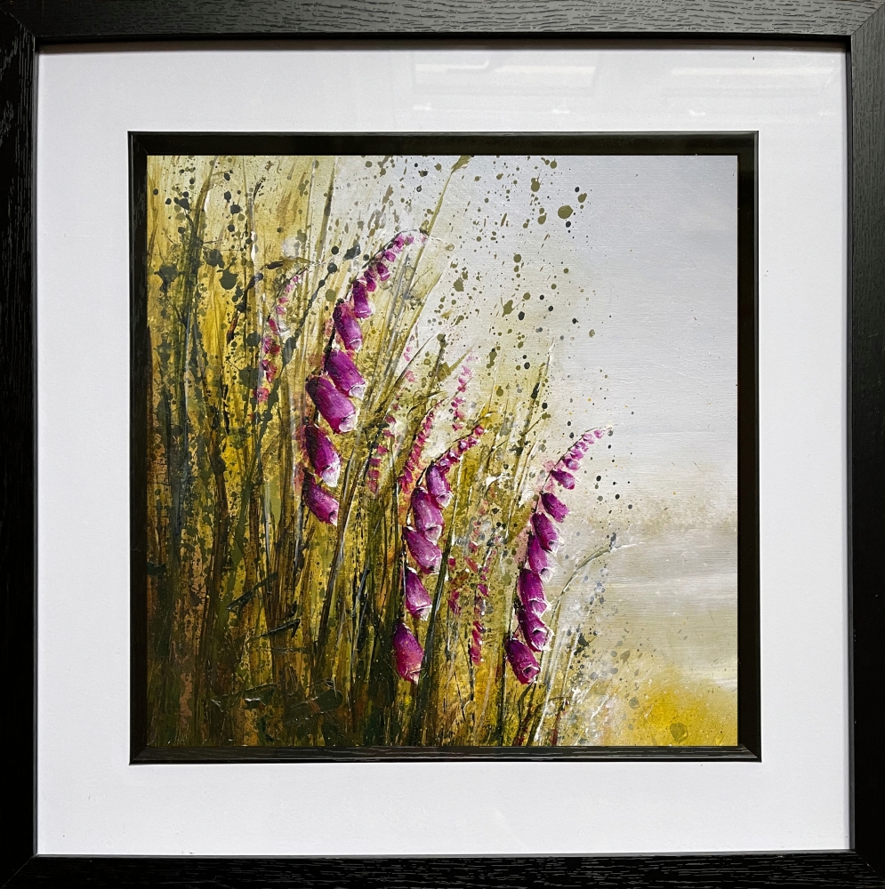 Foxgloves meadow 2 flowers landscape