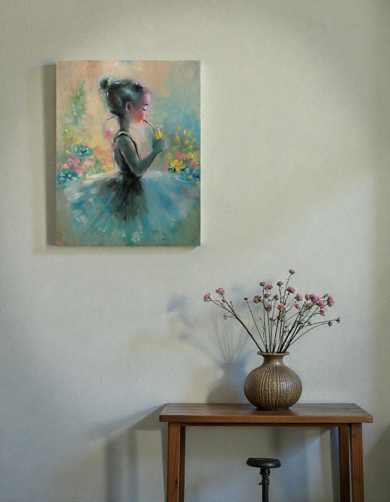 Little Girl Drinking Orange Juice