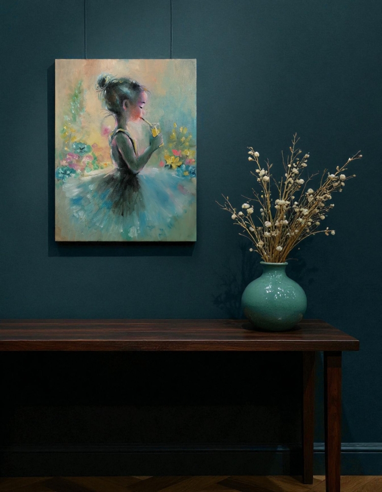 Little Girl Drinking Orange Juice