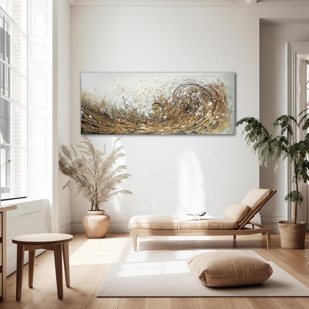 Gold Klimt Wave large