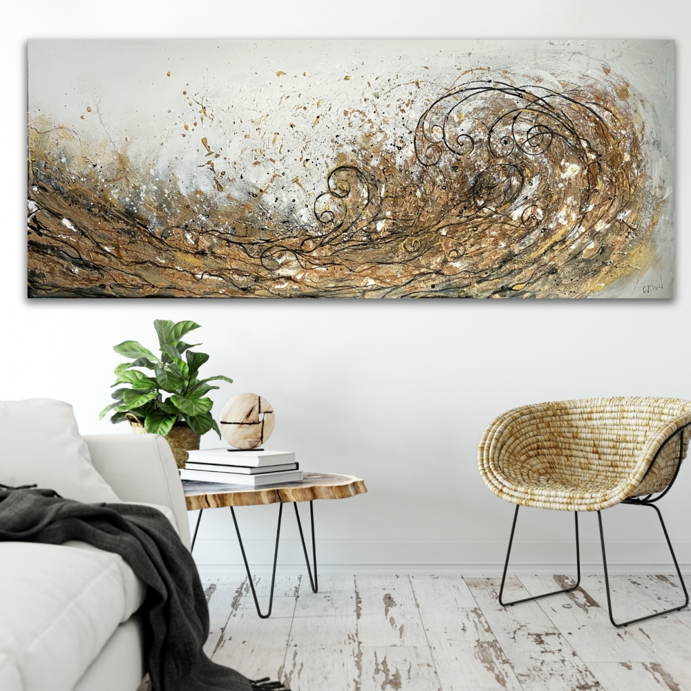 Gold Klimt Wave large