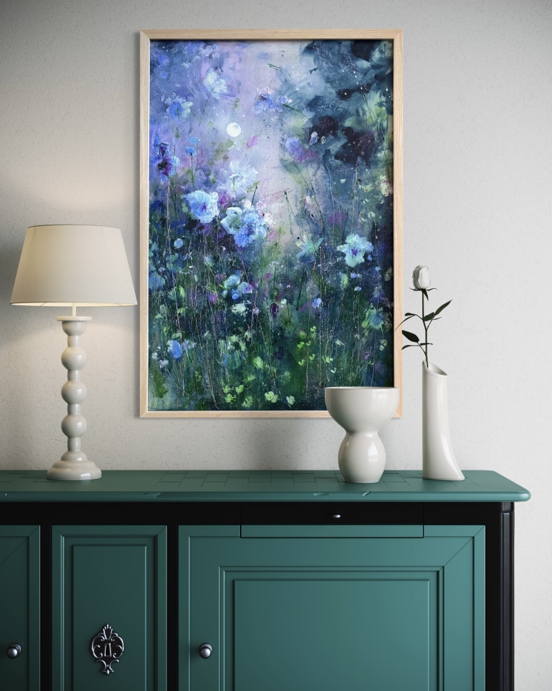 Moon Symphony In Sapphire