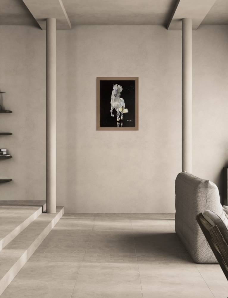 White Horse Cantering