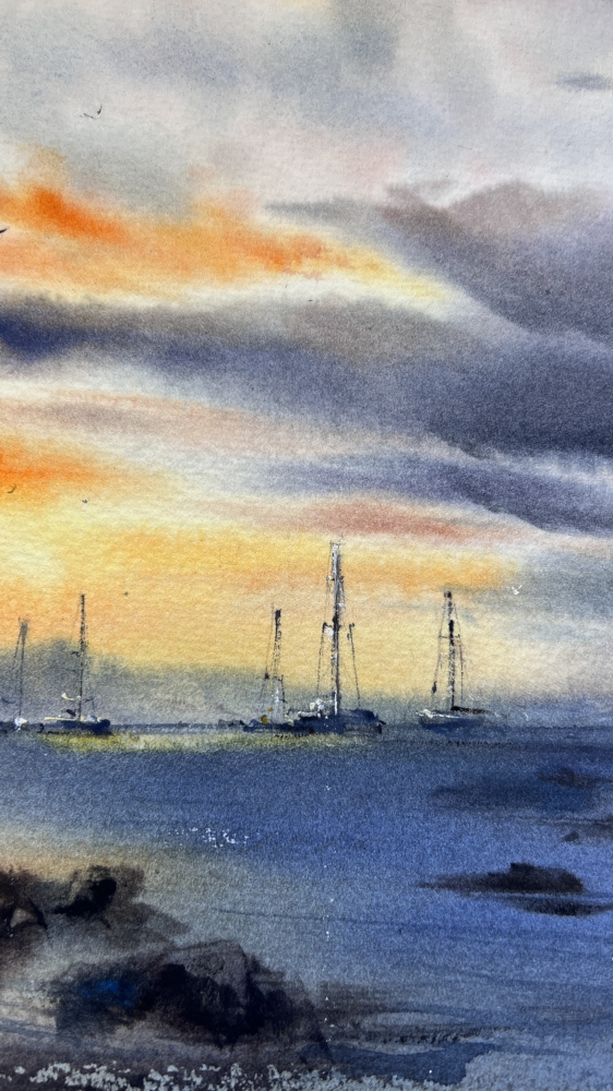 Sunset on the sea #12