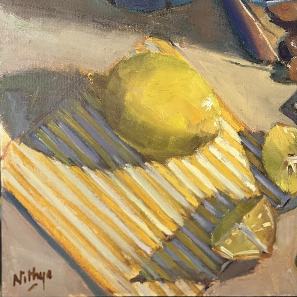 Lemons and Tea - Original Oil Painting