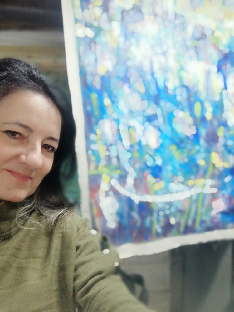 Blue Monday 140cm x 140cm x 3.8cm