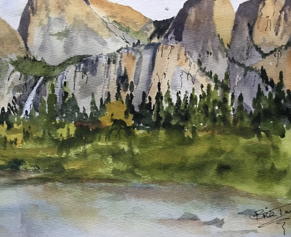 Glowing rocks at El Capitan and Yosemite 