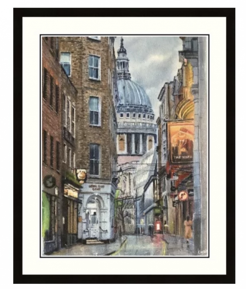 St Paul’s Cathedral in the rain 