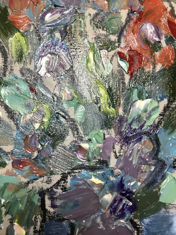 Garden Echoes – Diptych Original oil paintings