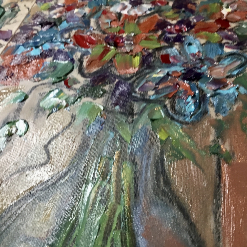 Garden Echoes – Diptych Original oil paintings