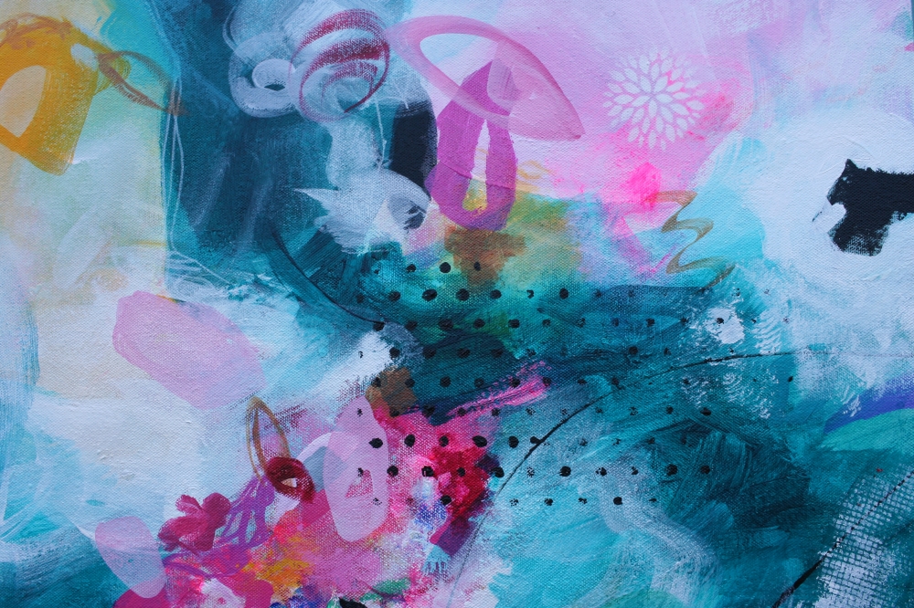 XXL KEEP TURNING THE PAGES  100 X 100CM