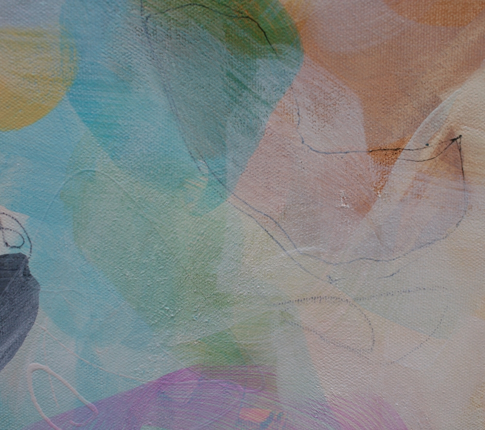 XL Flowers in the wind  80 X 100 CM