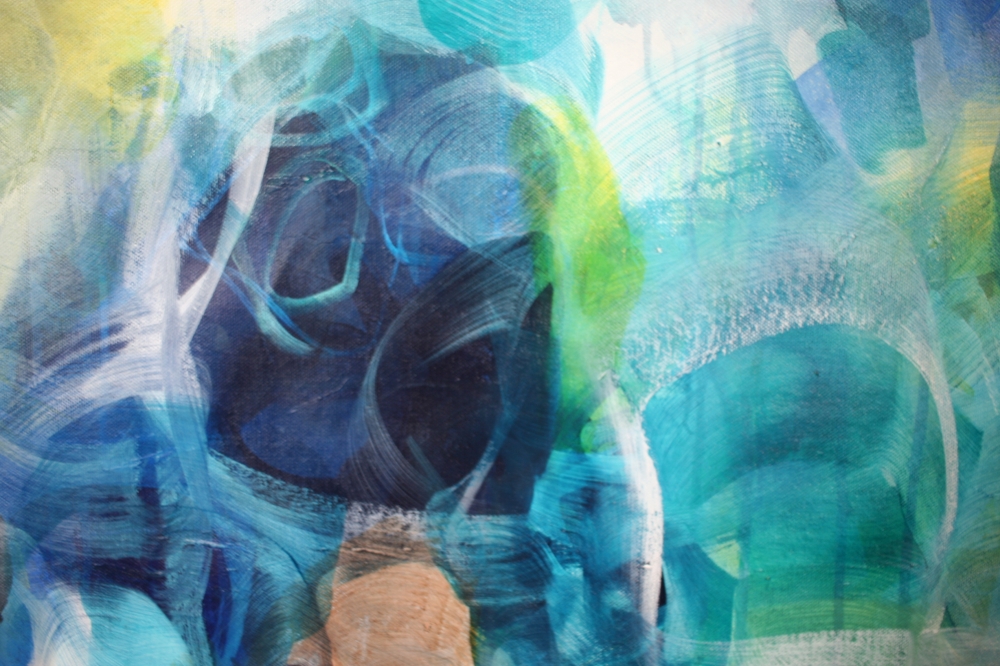 XXXL \"Coastal Whispers 251 x 157 cm