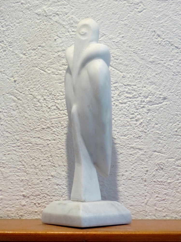 Carrara Marble Wild Animal - Marabout