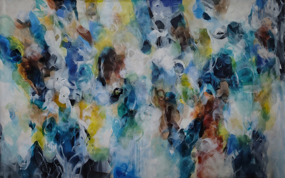 XXXL \"Coastal Whispers 251 x 157 cm