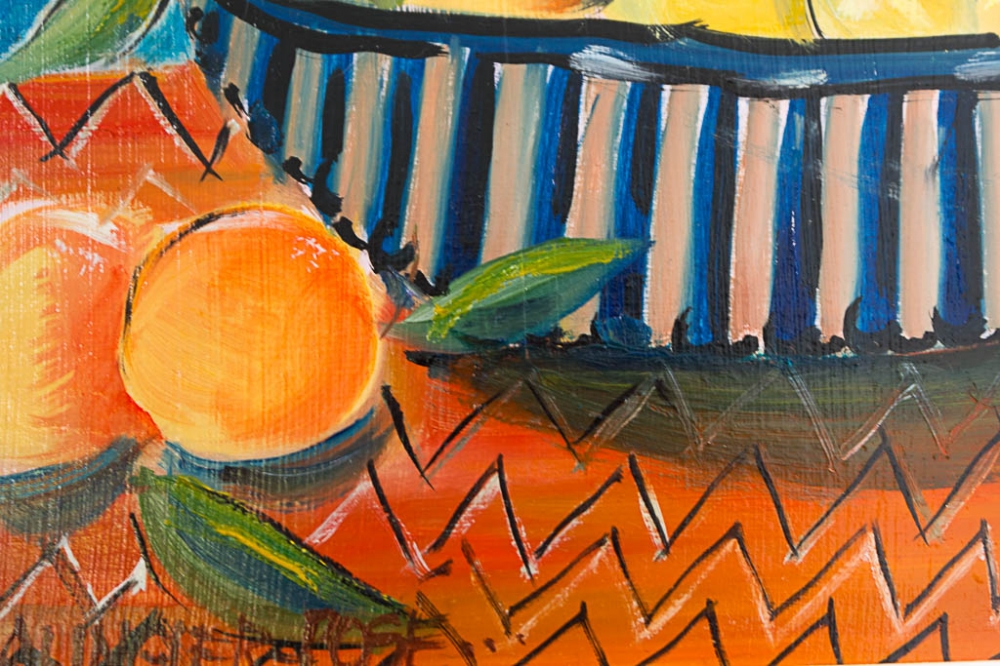 Still Life With Pears and Satsumas