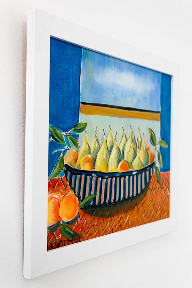 Still Life With Pears and Satsumas