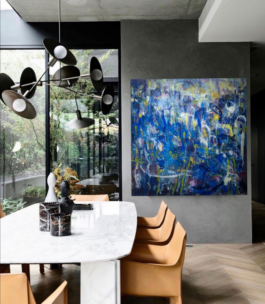 Blue Monday 140cm x 140cm x 3.8cm