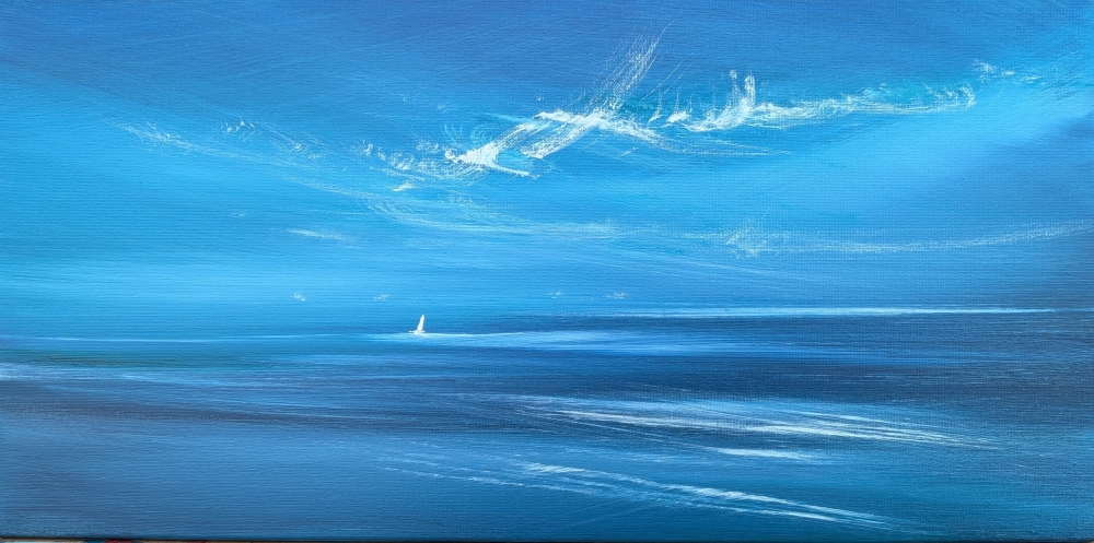 Blue Sails on the Sea