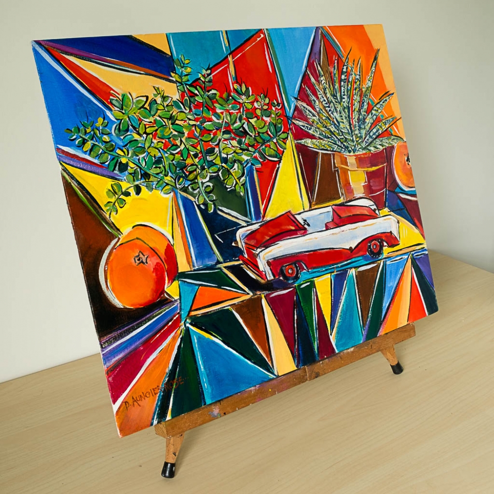 Retro Toy Car Still Life