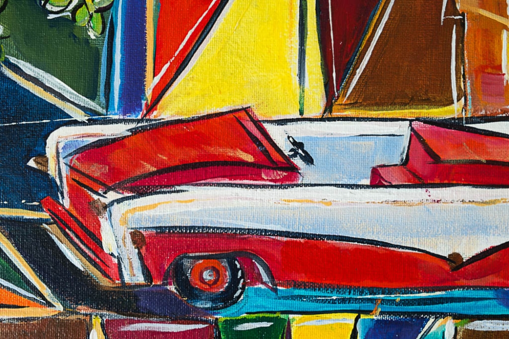 Retro Toy Car Still Life