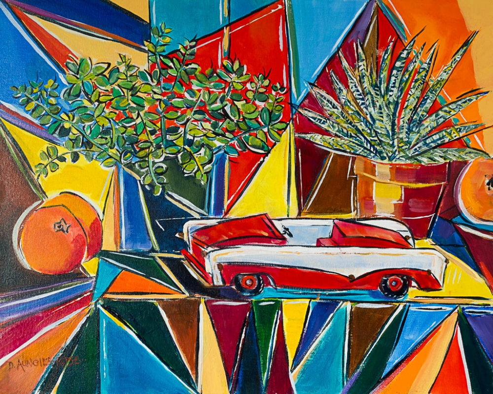 Retro Toy Car Still Life