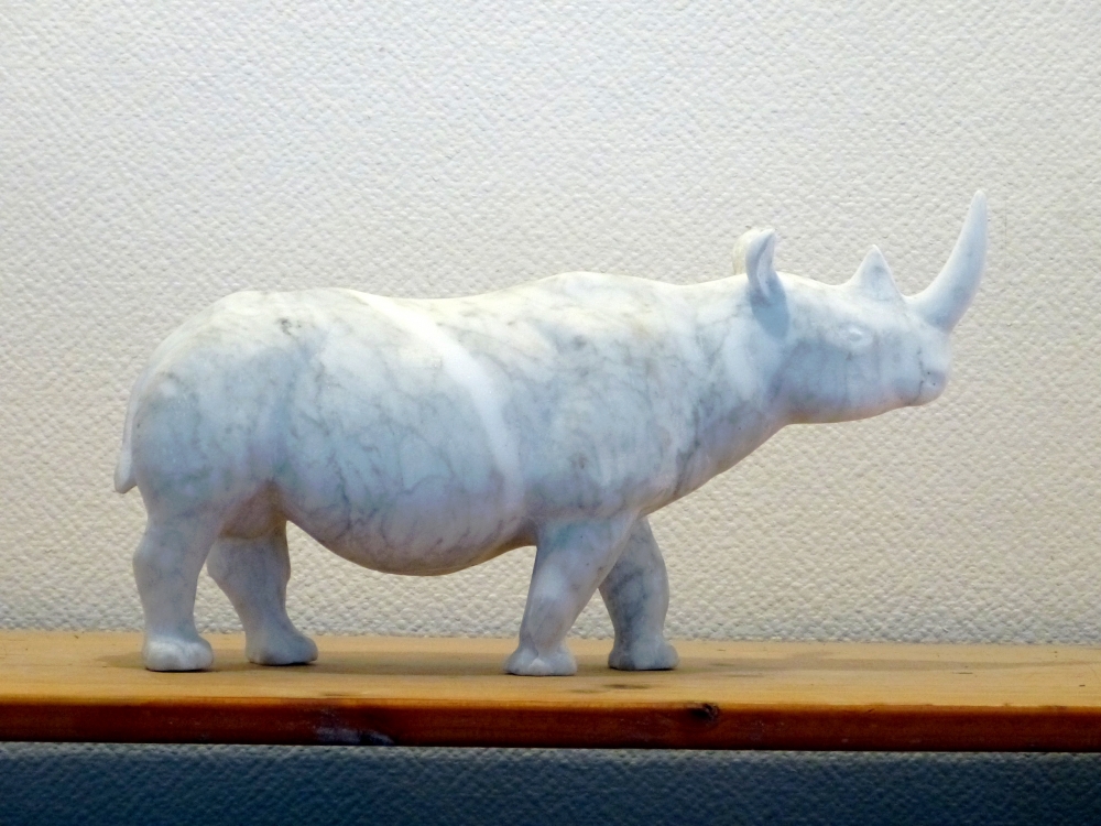 Carrara Marble Wild Animal - Rhinoceros 2