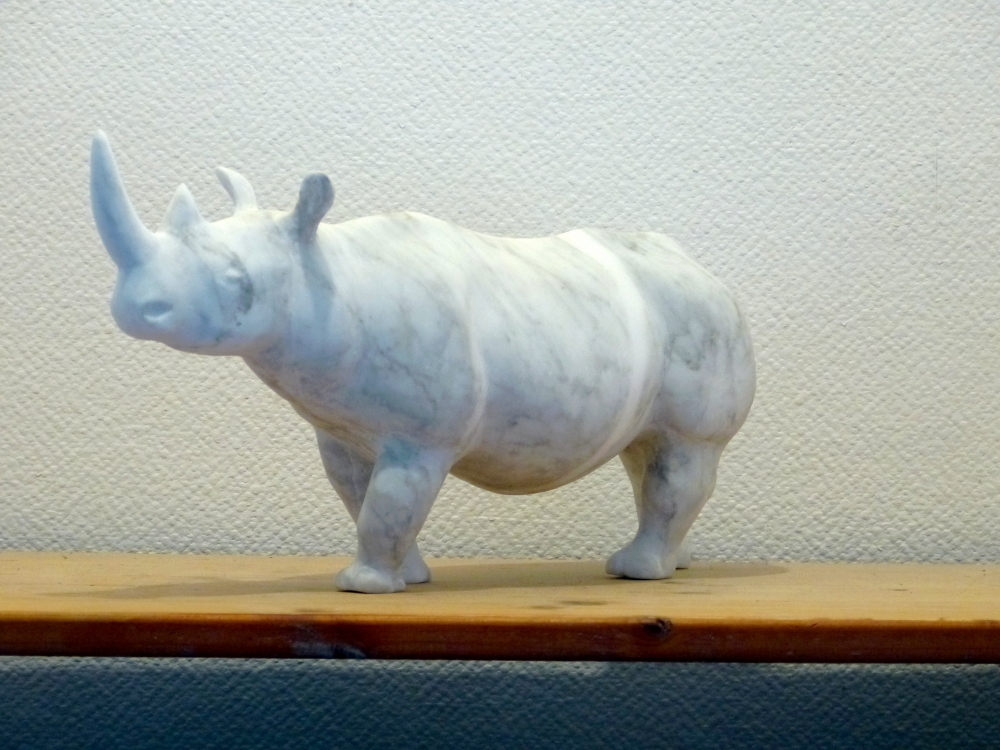 Carrara Marble Wild Animal - Rhinoceros 2