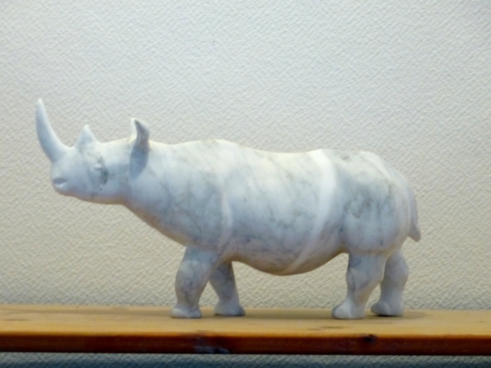 Carrara Marble Wild Animal - Rhinoceros 2