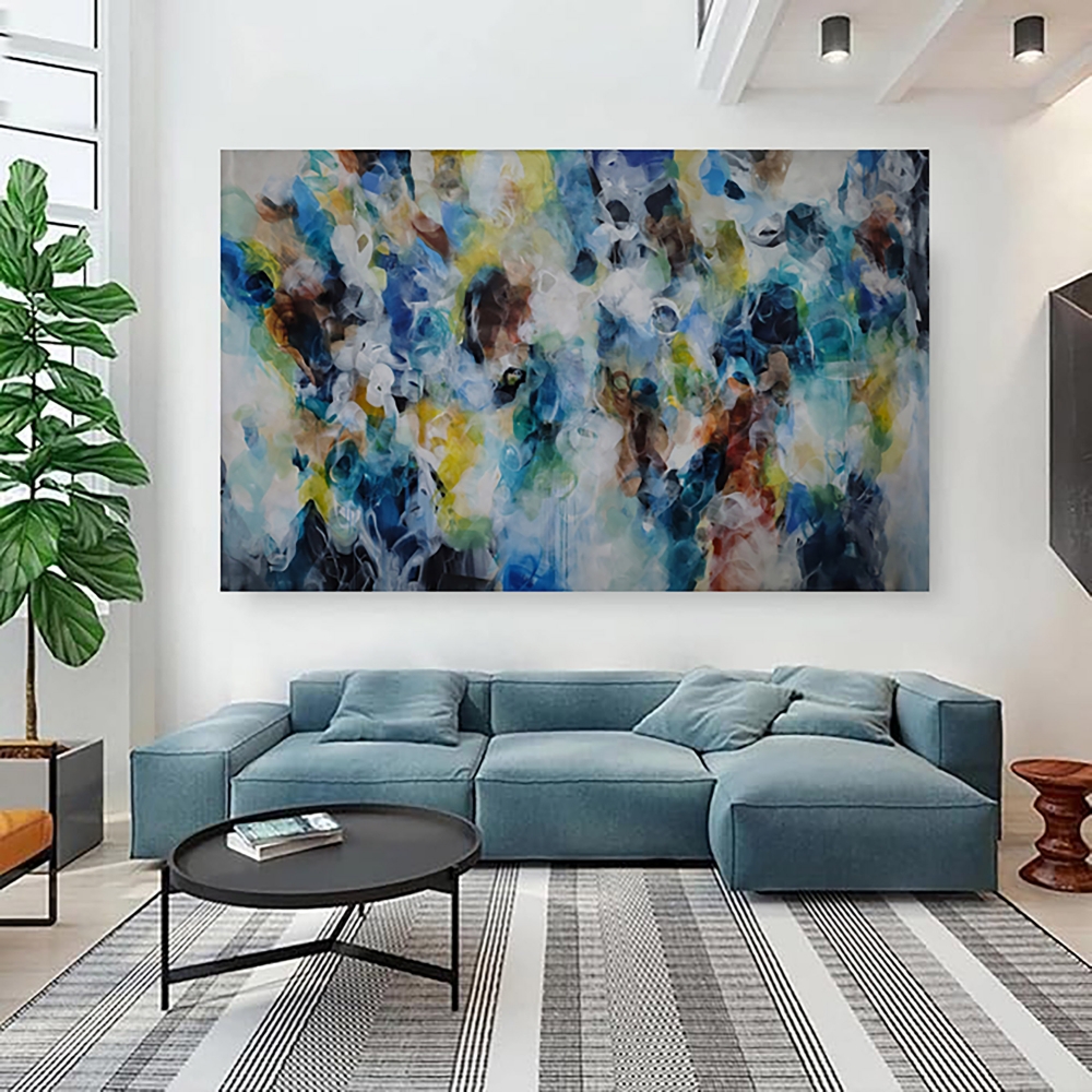 XXXL \"Coastal Whispers 251 x 157 cm