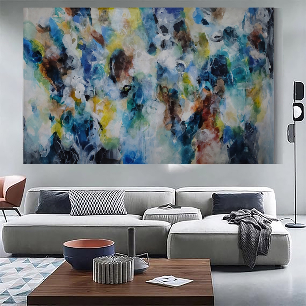 XXXL \"Coastal Whispers 251 x 157 cm